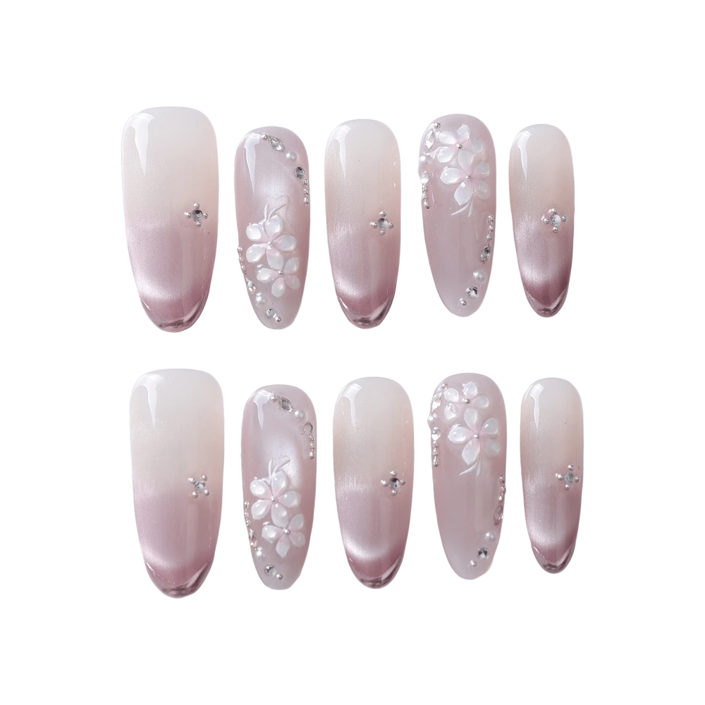 Soft Style Nude Pink Gradient Press-on Nails