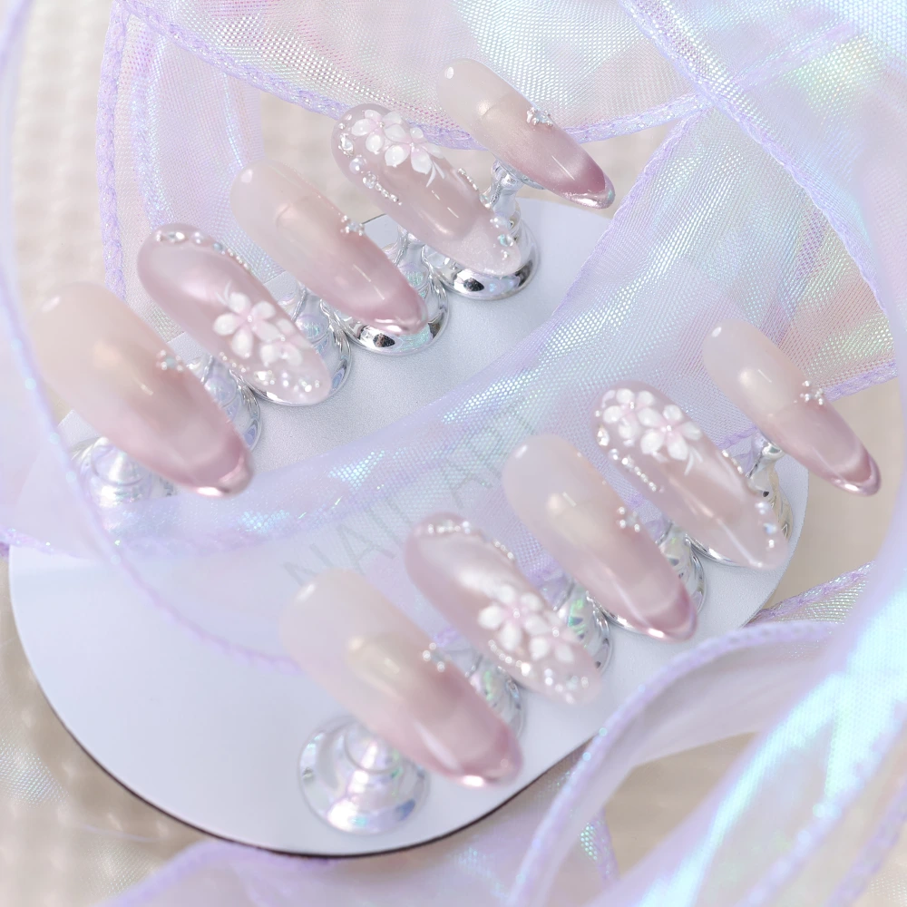 Soft Style Nude Pink Gradient Press-on Nails