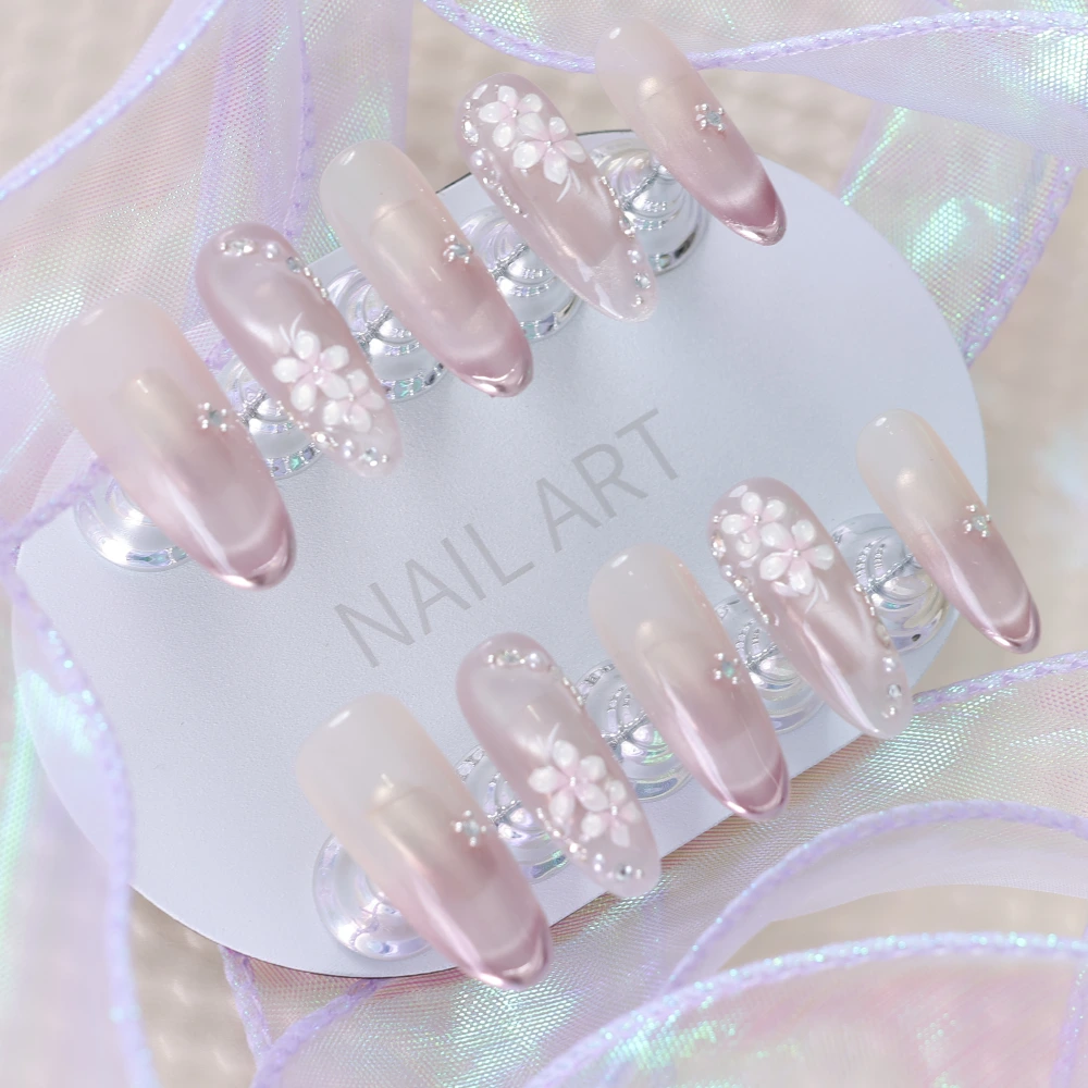 Soft Style Nude Pink Gradient Press-on Nails