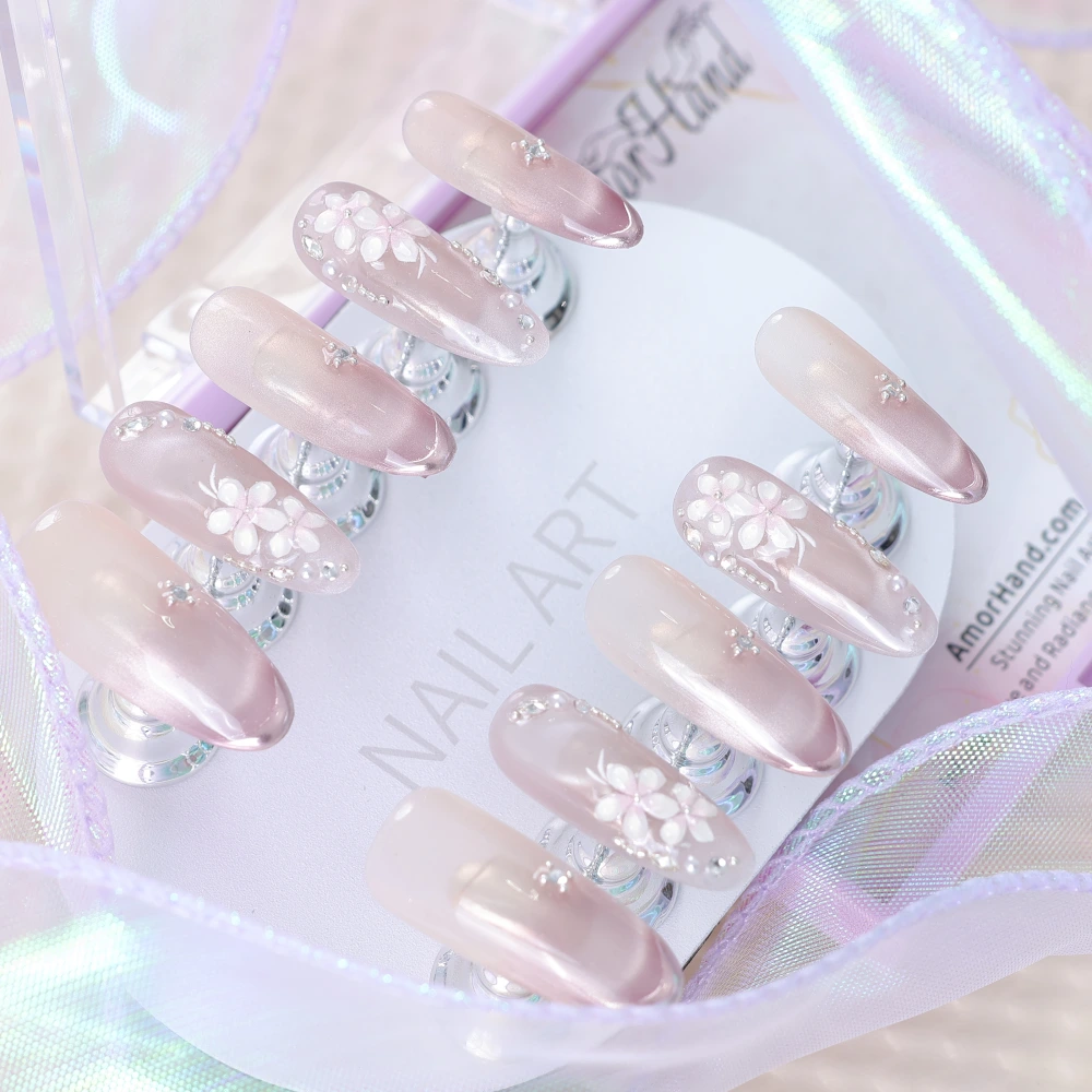 Soft Style Nude Pink Gradient Press-on Nails