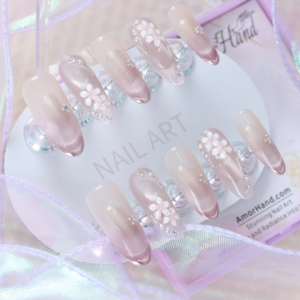 Soft Style Nude Pink Gradient Press-on Nails