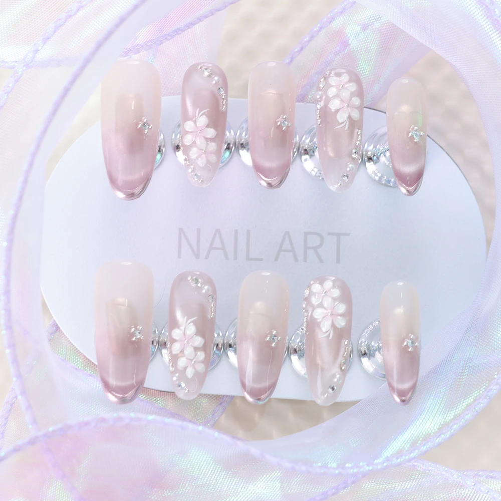 Soft Style Nude Pink Gradient Press-on Nails