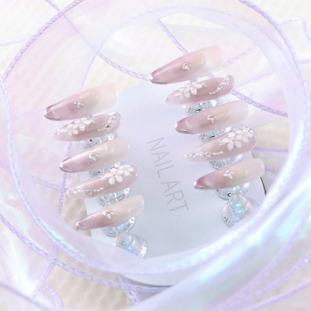 Soft Style Nude Pink Gradient Press-on Nails