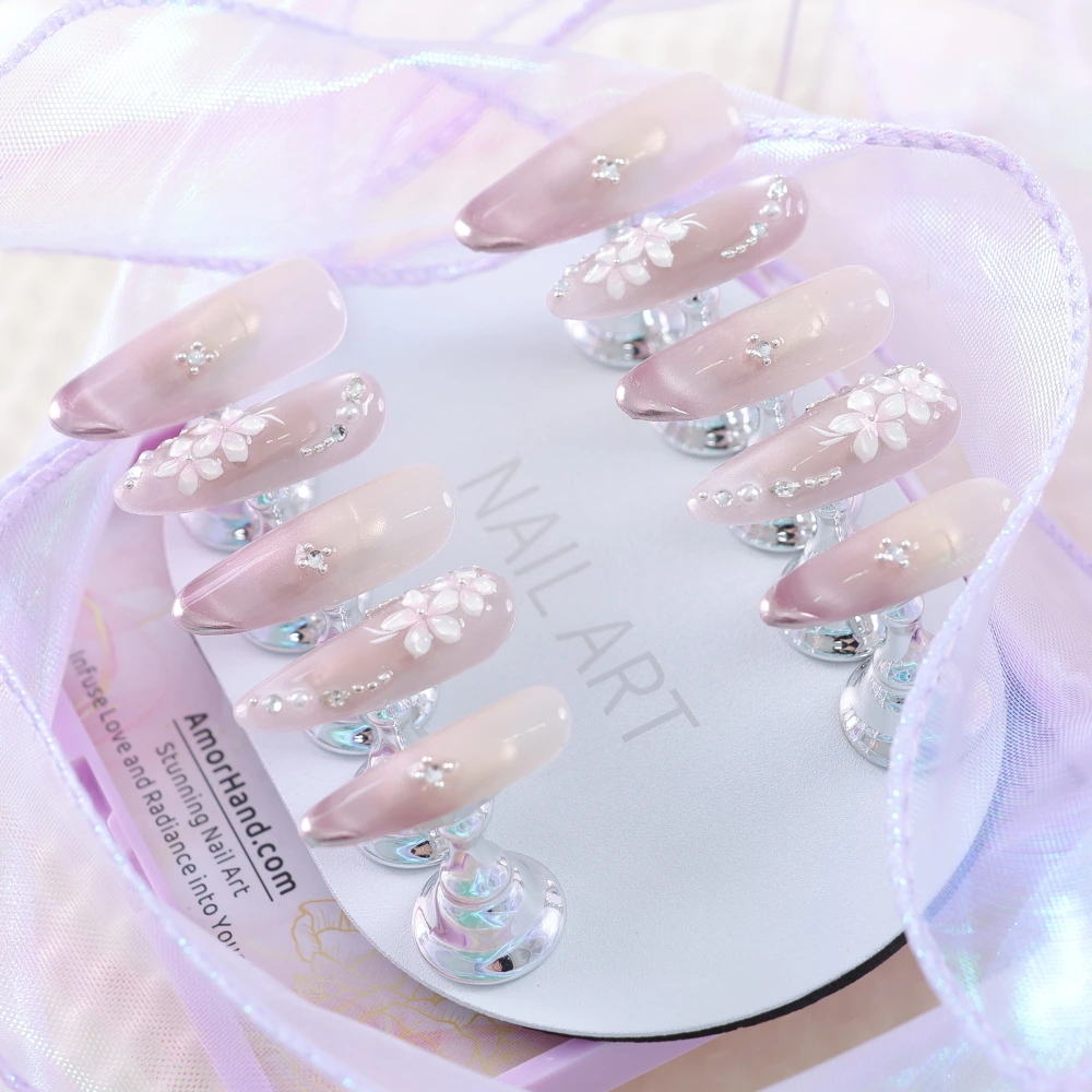 Soft Style Nude Pink Gradient Press-on Nails
